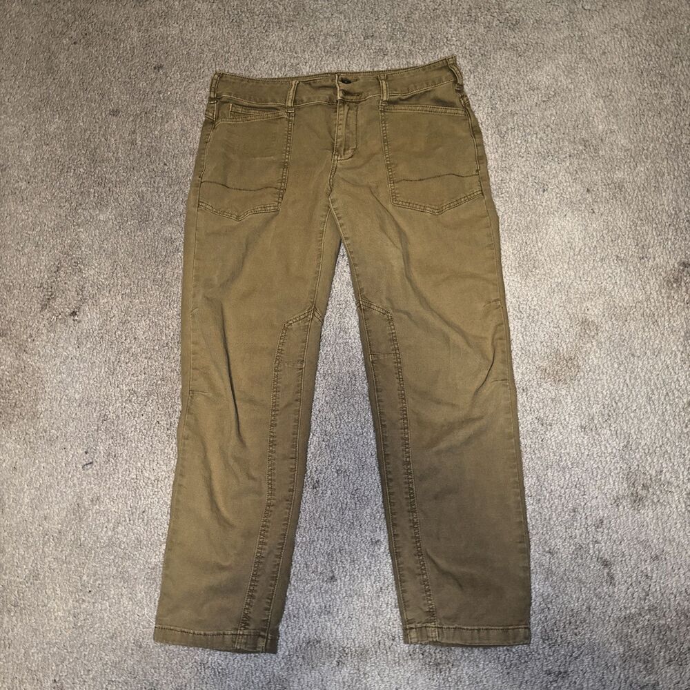 Anthropology Pilcro The Wanderer Straight Leg Pants Utility Cargo Tan | Wmn's 29 - Picture 11 of 12